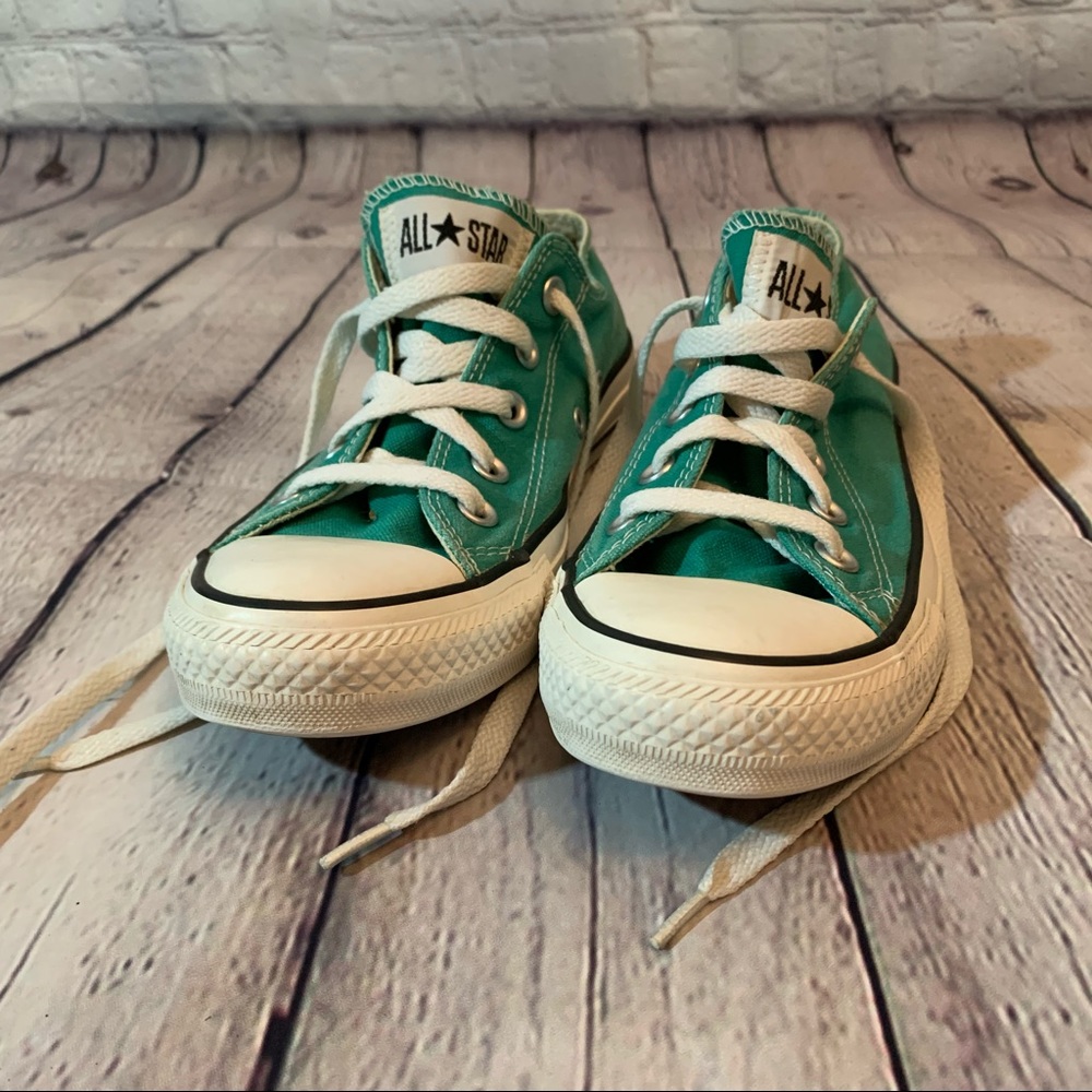🔅👟 Teal Low Top All Star Converse 👟 - Picture 2 of 7